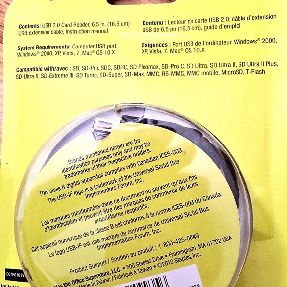 Staples Relay 6-in-1 Memory Card Reader - Picture 6 of 15